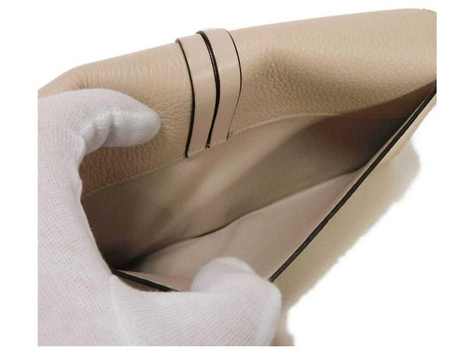 Graue Leder Langbörse von Chloé Braun - Ansicht 29