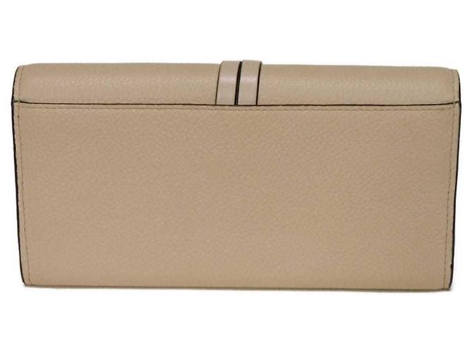 Graue Leder Langbörse von Chloé Braun - Ansicht 3