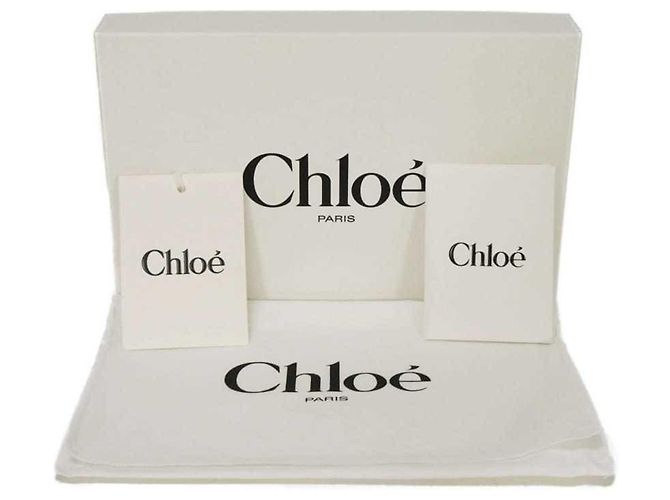 Graue Leder Langbörse von Chloé Braun - Ansicht 38
