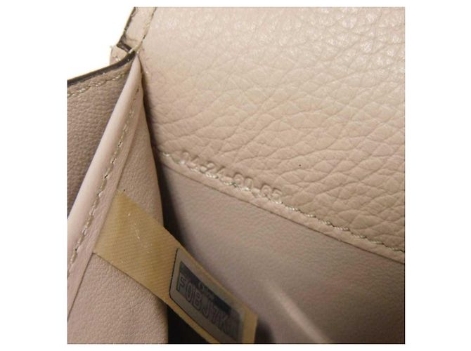 Graue Leder Langbörse von Chloé Braun - Ansicht 7