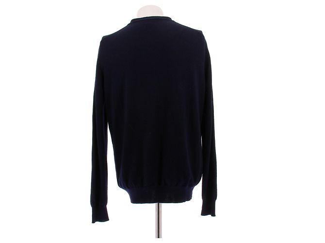 Prada Cardigan marino in lana Blu navy - vista 2