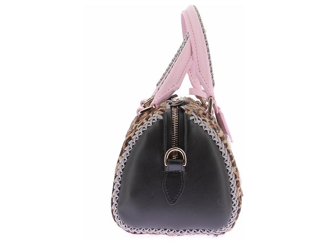 Borsa Roger Vivier Leopardata e Rosa in Pelle Marrone - vista 3