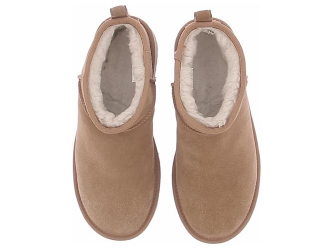 Ugg Stivali foderati "Classic Ultra Mini" con piattaforma Cammello - vista 6
