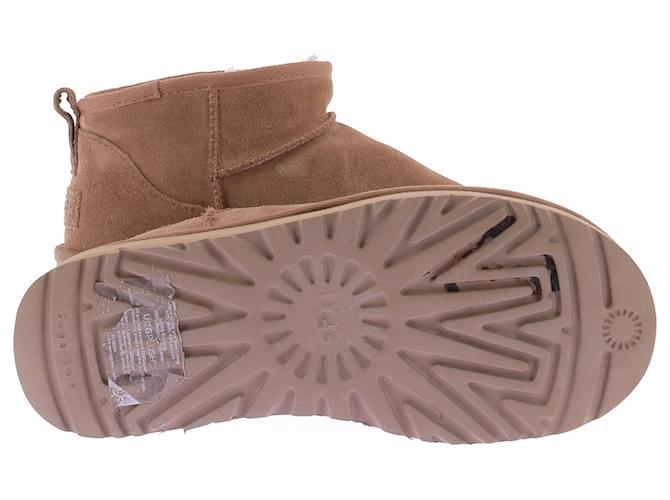 Ugg Stivali foderati "Classic Ultra Mini" con piattaforma Cammello - vista 7