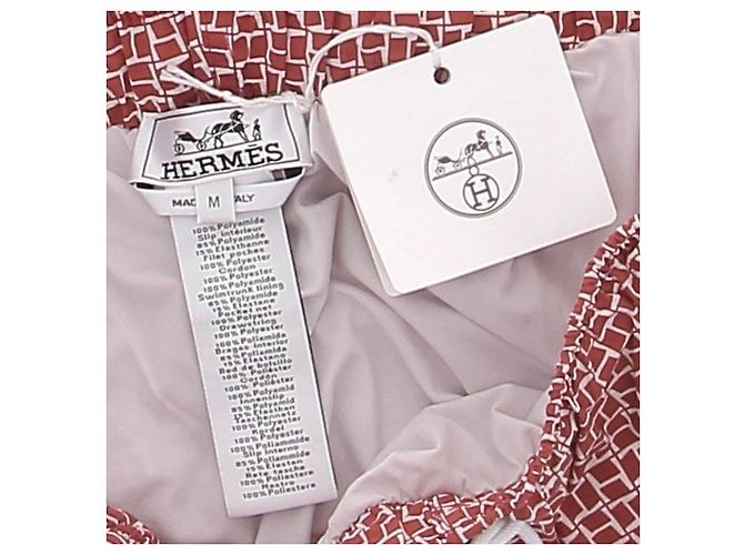 Hermès Roter Badehose mit Mustern - Ansicht 5
