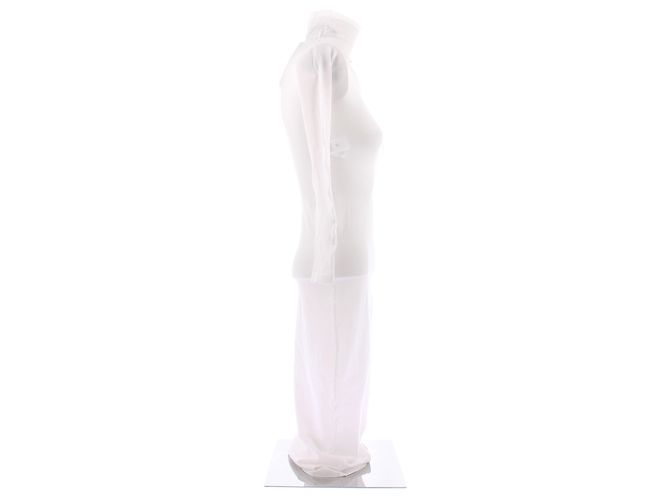 Alaïa Weißes Nylonkleid - Ansicht 3