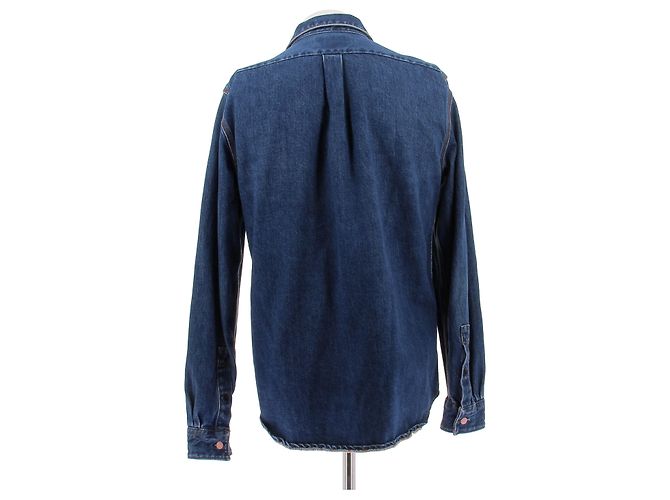 Acne Studios Jeanshemd Blau Baumwolle - Ansicht 2