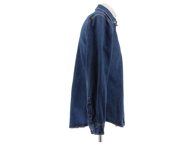 Acne Studios Jeanshemd Blau Baumwolle - Ansicht 3