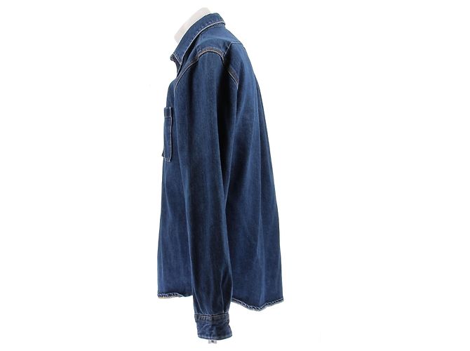 Acne Studios Jeanshemd Blau Baumwolle - Ansicht 4