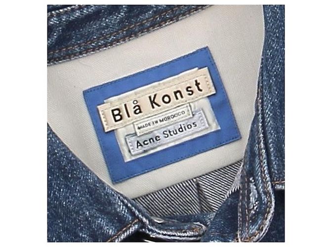Acne Studios Jeanshemd Blau Baumwolle - Ansicht 5