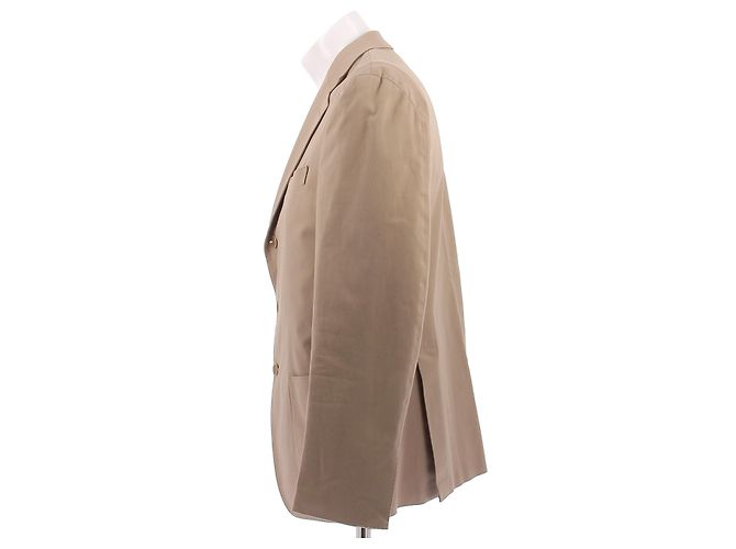 Loro Piana Blazer beige in cotone - vista 4