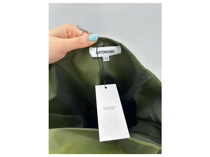 Autre Marque AUTONOMIE Langes grünes Kleid - Ansicht 5