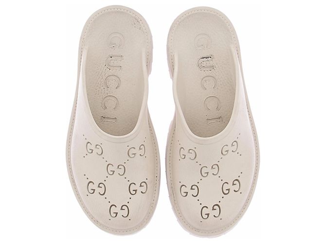 Mules Gucci em couro bege 40 EU - vue 6