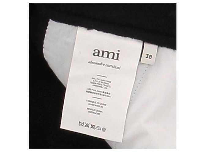 Ami Calça preta de lã Preto - vista 6
