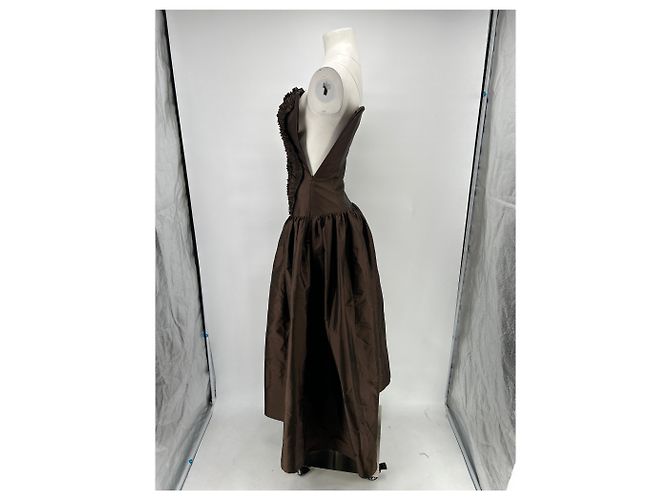 Autre Marque Langes braunes Bustierkleid - Ansicht 4