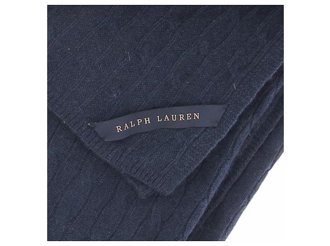 Ralph Lauren Sciarpa blu scuro in cashmere Blu navy - vista 2
