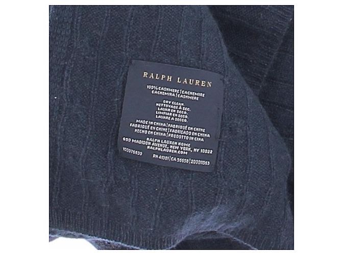Ralph Lauren Sciarpa blu scuro in cashmere Blu navy - vista 3