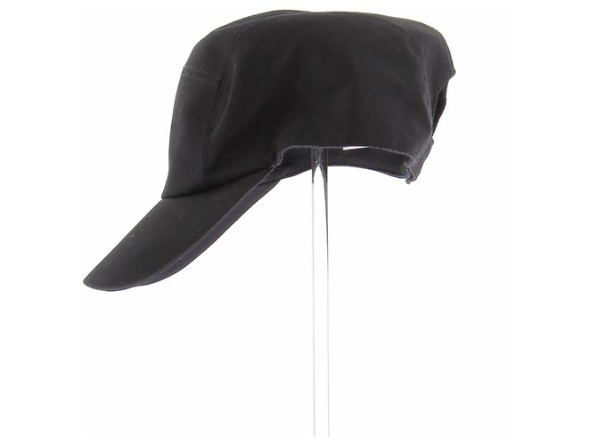 Hermès Mütze aus Baumwolle schwarz Größe 60 - Ansicht 4
