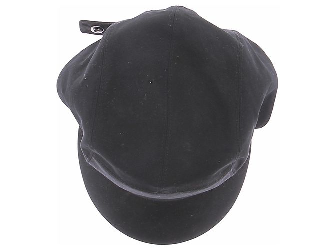 Hermès Mütze aus Baumwolle schwarz Größe 60 - Ansicht 7