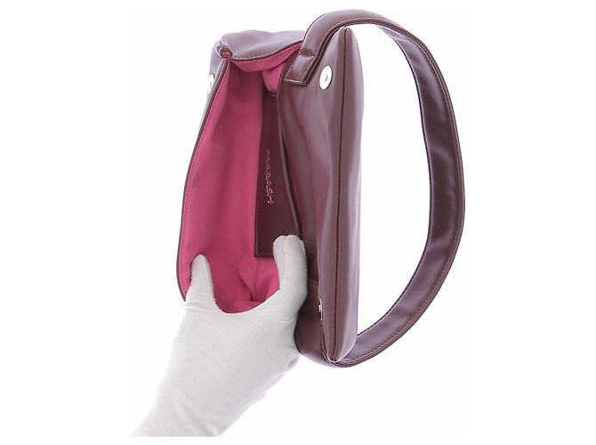 Autre Marque Borsa a mano MABASH in pelle bordeaux Bordò - vista 6