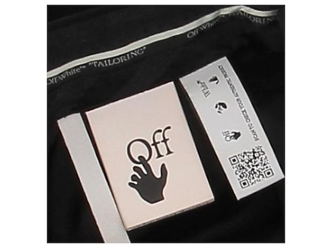 Off White Pantaloni da tailleur neri Nero - vista 6