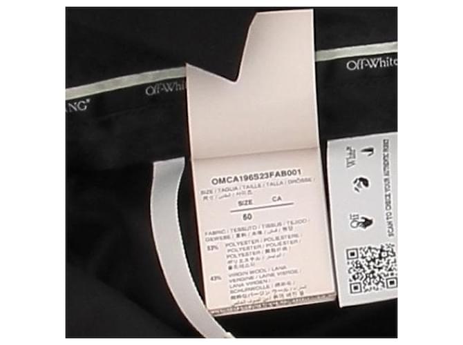 Off White Pantaloni da tailleur neri Nero - vista 7
