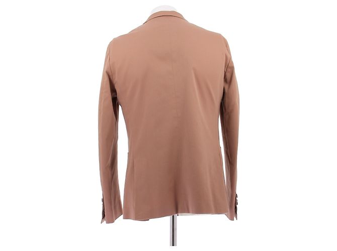 Autre Marque DE FURSAC Light Brown Cotton Suit Size 50 - view 2