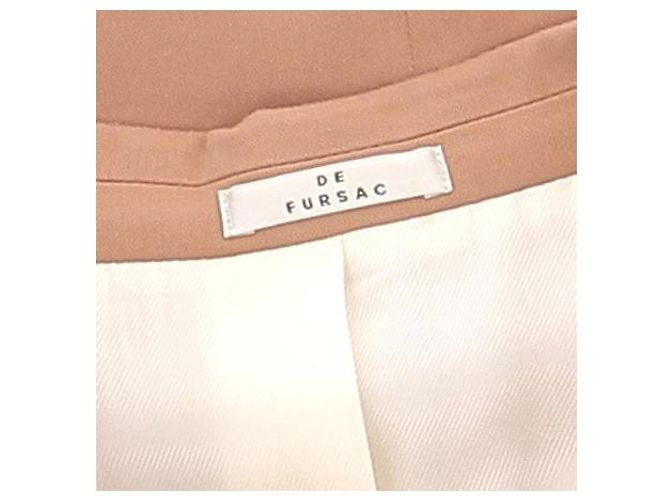 Autre Marque DE FURSAC Light Brown Cotton Suit Size 50 - view 6