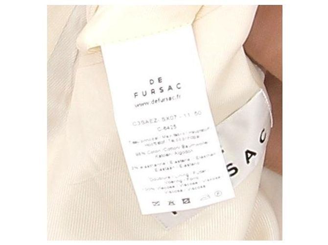 Autre Marque DE FURSAC Light Brown Cotton Suit Size 50 - view 7