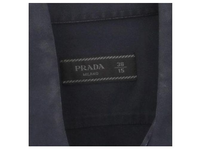 Prada Hemd aus Baumwolle marineblau - Ansicht 5