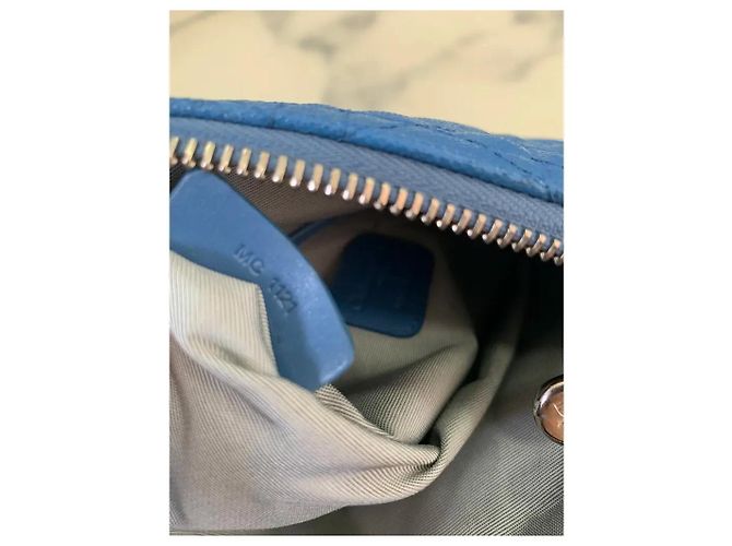 Pochette Dior Blu in Tessuto Cannage - vista 10