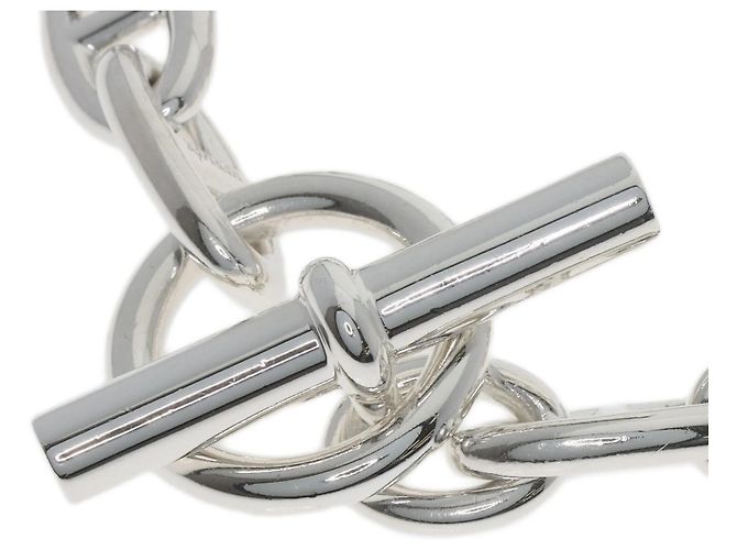 Bracciale Charm Chaine d'Ancre GM in Argento di Hermès - vista 2