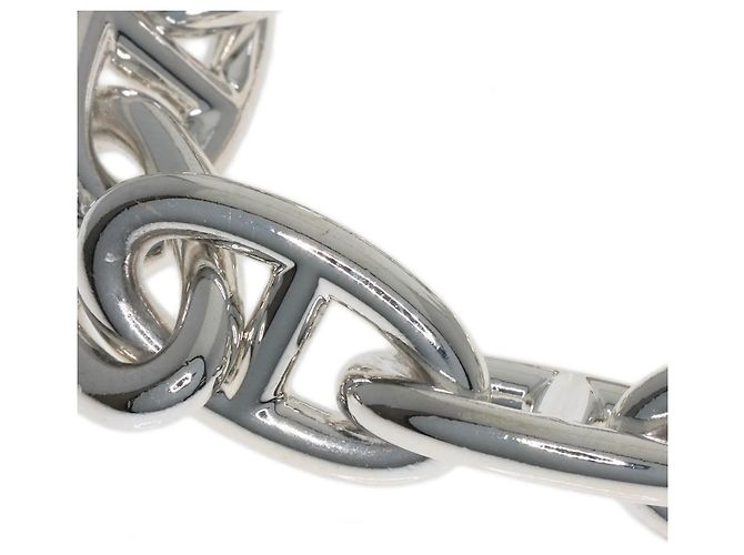 Bracciale Charm Chaine d'Ancre GM in Argento di Hermès - vista 6