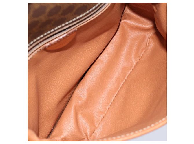 Céline Celine Circle Logo Canvas Marrone - vista 5