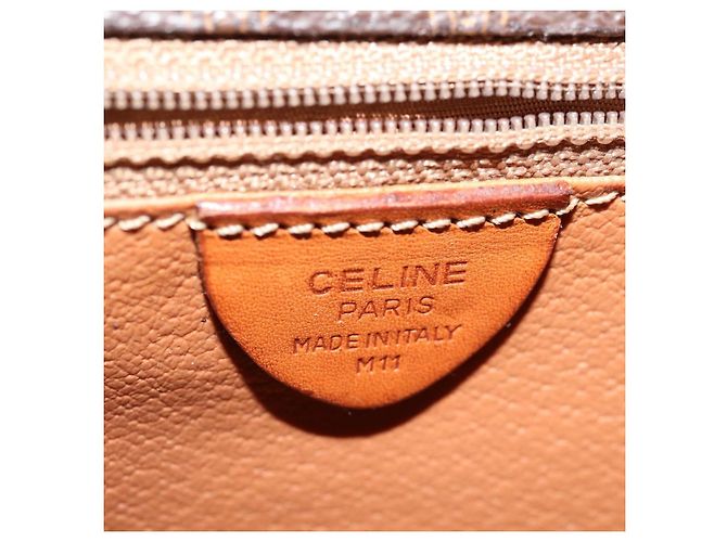 Céline Celine Circle Logo Canvas Marrone - vista 6