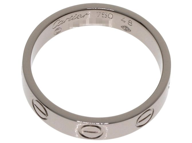 Anello Mini Love in Oro Bianco 18K Cartier - vista 4
