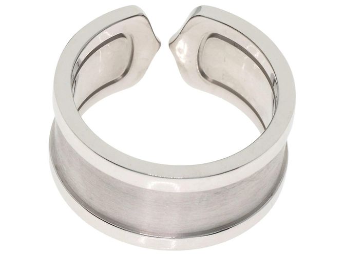 Anello Cartier C2 LM #55 in oro bianco 18K - vista 4
