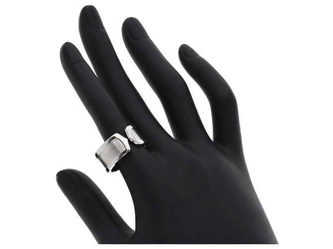 Anello Cartier C2 LM #55 in oro bianco 18K - vista 6
