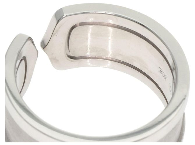 Anello Cartier C2 LM #55 in oro bianco 18K - vista 9
