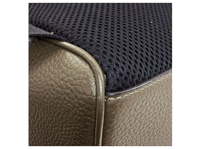 Coach Khaki Leder Rucksack - Ansicht 13