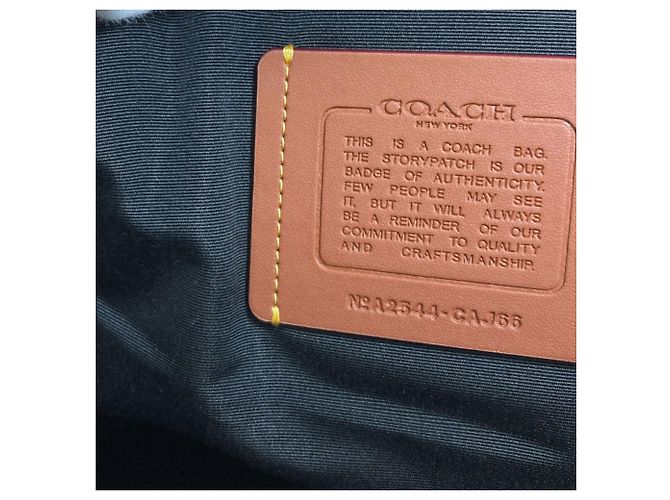 Coach Khaki Leder Rucksack - Ansicht 4