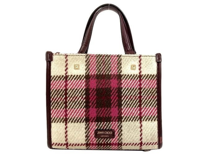 Borsa 2 in 1 Varenne di Jimmy Choo Rosa Beige Bordò - vista 2