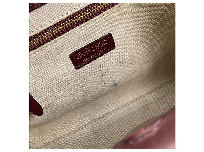 Borsa 2 in 1 Varenne di Jimmy Choo Rosa Beige Bordò - vista 9