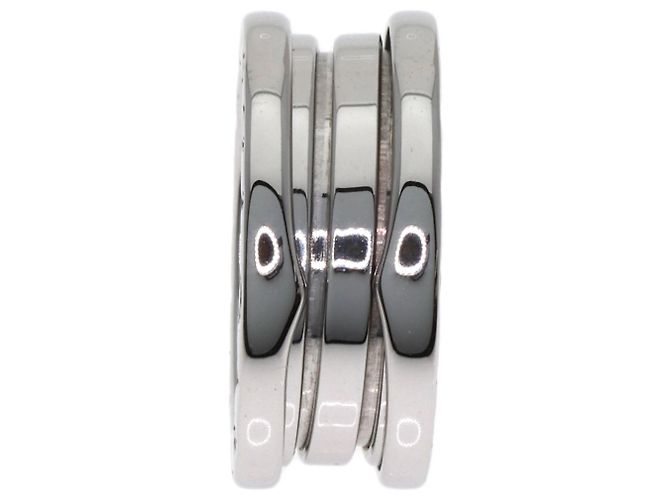 Bulgari Anello Bvlgari B-zero1 a 2 bande in oro bianco 18K - vista 3