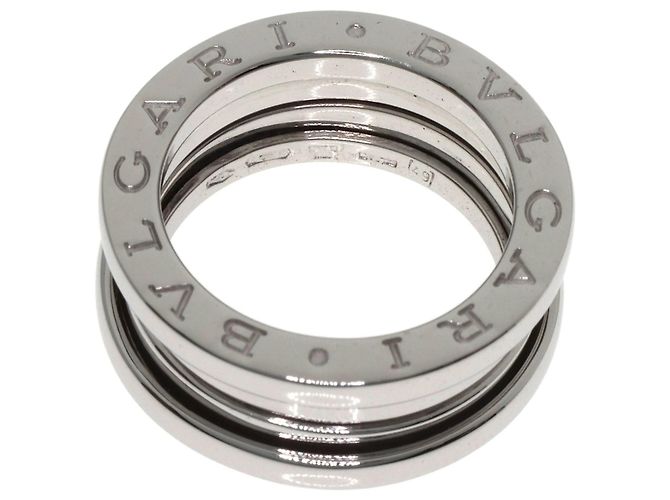 Bulgari Anello Bvlgari B-zero1 a 2 bande in oro bianco 18K - vista 4
