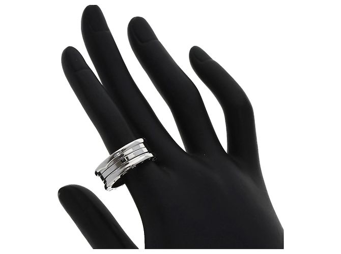 Bulgari Anello Bvlgari B-Zero1 3-Bande in Oro Bianco 18K - vista 5