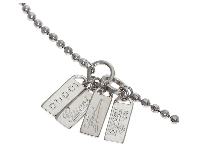 Bracciale charm in oro bianco 18K Gucci - vista 2
