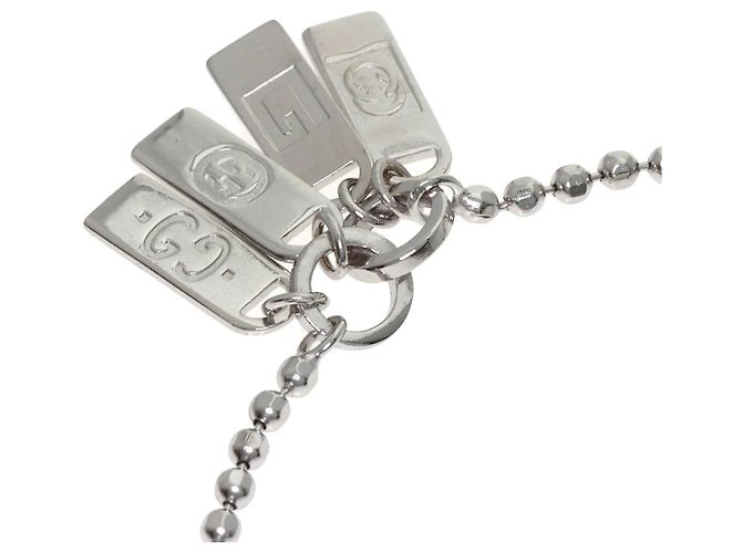 Bracciale charm in oro bianco 18K Gucci - vista 3