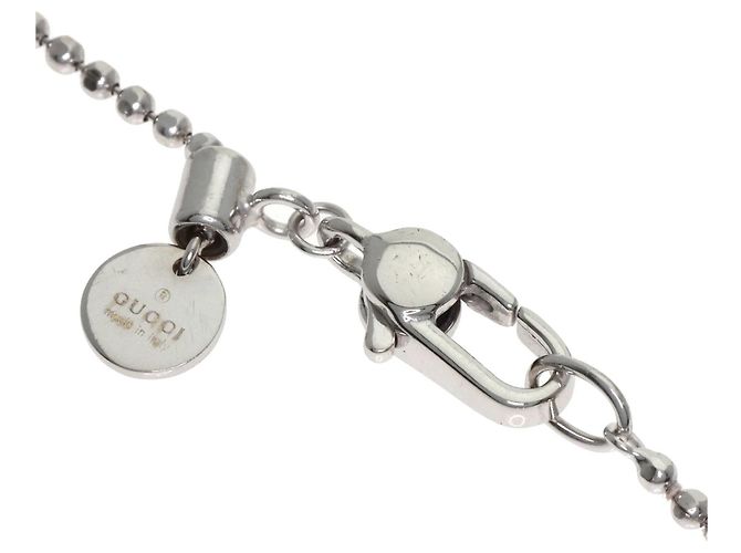 Bracciale charm in oro bianco 18K Gucci - vista 4