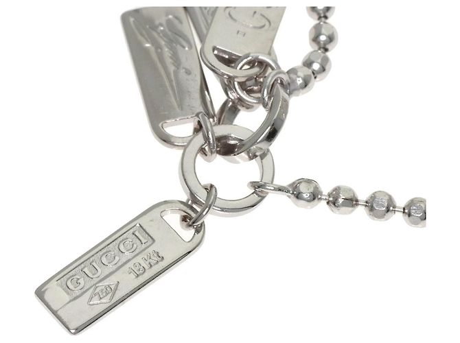 Bracciale charm in oro bianco 18K Gucci - vista 6